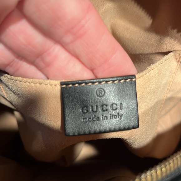 Gucci MARMONT Black Leather Small Backpack - Picture 6 of 13